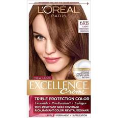 Brown Permanent Hair Dyes L'Oréal Paris Excellence Hair Color, 6RB Light Reddish Brown CVS
