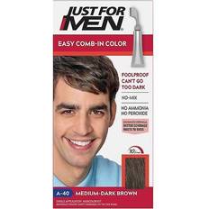 Just For Men Easy Comb-in Gray Hair Color with Applicator Medium Dark Brown A-40