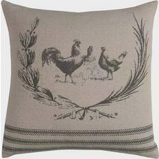 Rizzy Home Rooster Complete Decoration Pillows Grey (50.8x50.8cm)