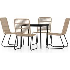 vidaXL 3099180 Patio Dining Set, 1 Table incl. 4 Chairs