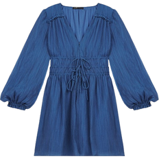 Maje Riala Voile Dress - Blue