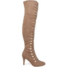 High Heel Boots Journee Collection Trill Medium Calf - Taupe