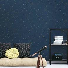 Easy-up Wallpaper RoomMates Upon A Star Blue Peel and Stick Wallpaper