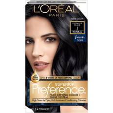 Hair Dyes & Color Treatments L'Oréal Paris Superior Preference Permanent Color, Natural, Ultimate Black 1 False
