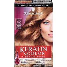 Schwarzkopf Permanent Hair Dyes Schwarzkopf Schwarkopf Keratin In Caramel Blonde 7.5