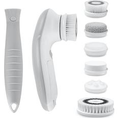 Blue Face Brushes Cora 7 Facial and Body Cleansing Brush (Dove) white