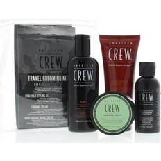 American Crew Gift Boxes & Sets American Crew Travel Grooming 4PC Kit (3-IN-1 3.3oz, Firm Hold Styling Gel 3.3oz, Forming Cream 1.75oz, Moisturizing Shave Cream 1.7oz)