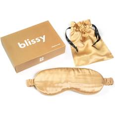 Blissy Pure Silk Sleep Mask Bedding Gold-Tone
