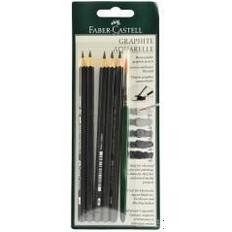 Faber-Castell Graphite Aquarelle Water-soluble Pencils assorted set of 5 with brush (pack of 2)