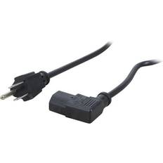 C2G 14Ft 18 Awg Universal Right Angle Power Cord (Nema 5-15P To