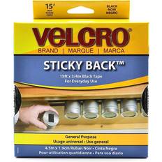 Thread & Yarn Velcro Brand STICKY BACK Fasteners, 3/4" x 15' Black