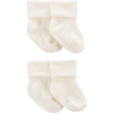 Carter's Underwear Children's Clothing Carter's Foldover Chenille Booties - 4-pack - Cream (1L765510)