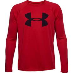 Under Armour Tech Big Logo Long Sleeve T-shirt Kids - Red/Black