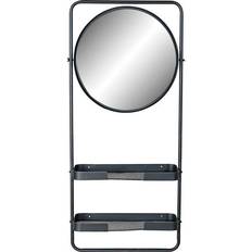Innredningsdetaljer Dkd Home Decor Bathroom Shelves Black Metal Mirror (55 x 20 x 120 cm) Veggspeil