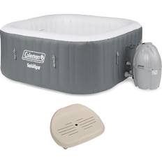 Bestway Outdoor Equipment Bestway 4-Person Square Inflatable Outdoor Hot Tub and Inflatable Seat