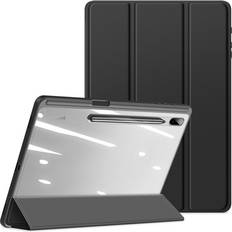 Tab s7 plus Dux ducis Samsung Galaxy Tab S7 FE Tab S7 Plus Toby Tri-Fold læder cover Sort