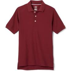 French Toast Toddler Boy's Short Sleeve Pique Polo - Burgundy