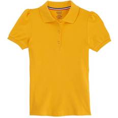 M Polo Shirts Children's Clothing French Toast Girl's School Uniform Stretch Pique Polo Shirt - Gold