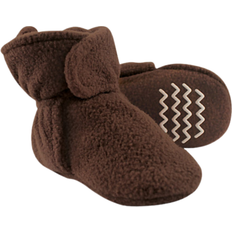 Hudson Baby Fleece Lined Scooties with Non Skid Bottom - Brown