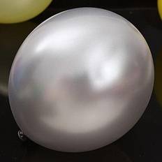 Amscan 24 in. Silver Latex Balloons (3-Pack)