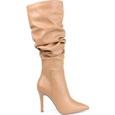 High Boots on sale Journee Collection Sarie Medium Calf - Tan