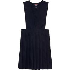 French Toast V-Neck Pleated Jumper - Navy Blue