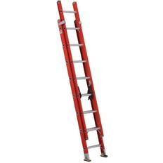 Combination Ladders 16 ft Fiberglass Extension Ladder, 300 lb Load Capacity