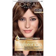 Bleach L Oréal Paris Superior Preference 5CB Medium Chestnut Brown Warmer Haircolor 1 application