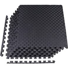 Gym Floor Mats BALANCEFROM 1 in. Puzzle Mat 24 in. W x 24 in. L Interlocking EVA Foam Tile (24 sq. ft. Coverage)