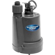 Water Superior Pump 91250 Thermoplastic Submersible Utility Pump, 1/4 Hp