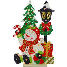 National Tree Company 17-in. Light-Up Snowman Floor Christmas Decoration 17.7"