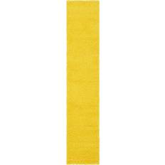 Unique Loom Solid Shag Yellow 79.248x396.24cm
