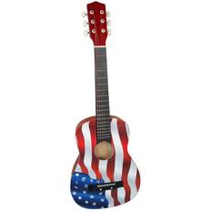 Plastic Toy Guitars American Flag Acoustic Guitar
