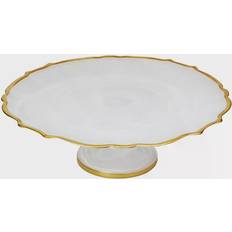 Classic Touch Alabaster Cake Plate 33.02cm