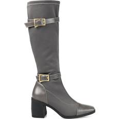 Journee Collection Gaibree Extra Wide Calf - Grey