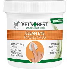 Vets Best Clean Cotton Pads for Eye Care 100 Wipes