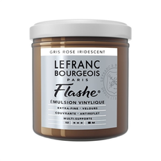 Lefranc & Bourgeois Flashe Vinyl Paint Iridescent Pink Gray, 125 ml jar