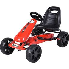 Costway Ride-On Cars Costway Xmas Gift Go Kart Kids 4 Wheel Racer Ride On Car Pedal Powered Car one size