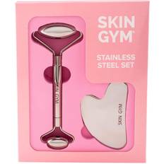 Gua Sha & Facial Massage Rollers Skin Gym Stainless Steel Workout Set