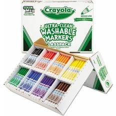 Arts & Crafts Crayola Washable Classpack Markers, Broad Point, Assorted, 200/Box