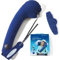 Travelrest Ultimate Inflatable Travel Pillow In Blue Blue Travel Pillow Neck Pillow