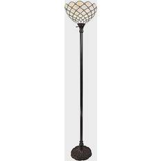 Tiffany Lamps Floor Lamps Amora Lighting Jeweled Torchiere Floor Lamp 72"
