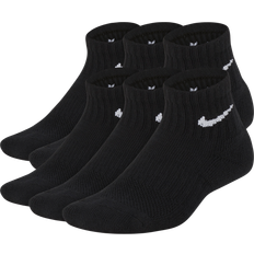 M Underwear Children's Clothing Nike Cushioned Quarter Training Socks 6-pack Kids - Black/White