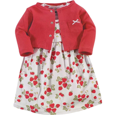 Hudson Other Sets Children's Clothing Hudson Dress and Cardigan 2-Piece Set - Strawberries