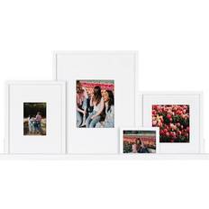 Kate and Laurel Gallery Wall Shelf With Frames Set 5pcs Photo Frame 42x21" 5