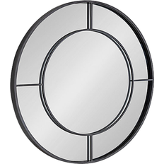 Kate and Laurel Kavenna Round Metal Framed Wall Mirror 30