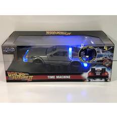 Scale Models & Model Kits Jada Delorean Brushed Metal Time Machine With Lights (Flying Version) Back To The Future Part Ii (1989) Movie Hollywood Rides Series 1/24 Diecast Model