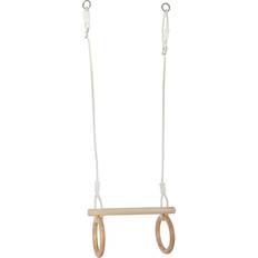 Holzspielzeug Outdoor-Spiele Small Foot Trapeze with Wooden Gymnastic Rings