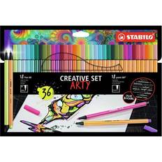 Stabilo Fargeblyanter Stabilo Creative Set Arty Fibre Tip Pens 36-pack