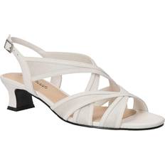 Faux Leather Sandals Easy Street Tristen Dress - White